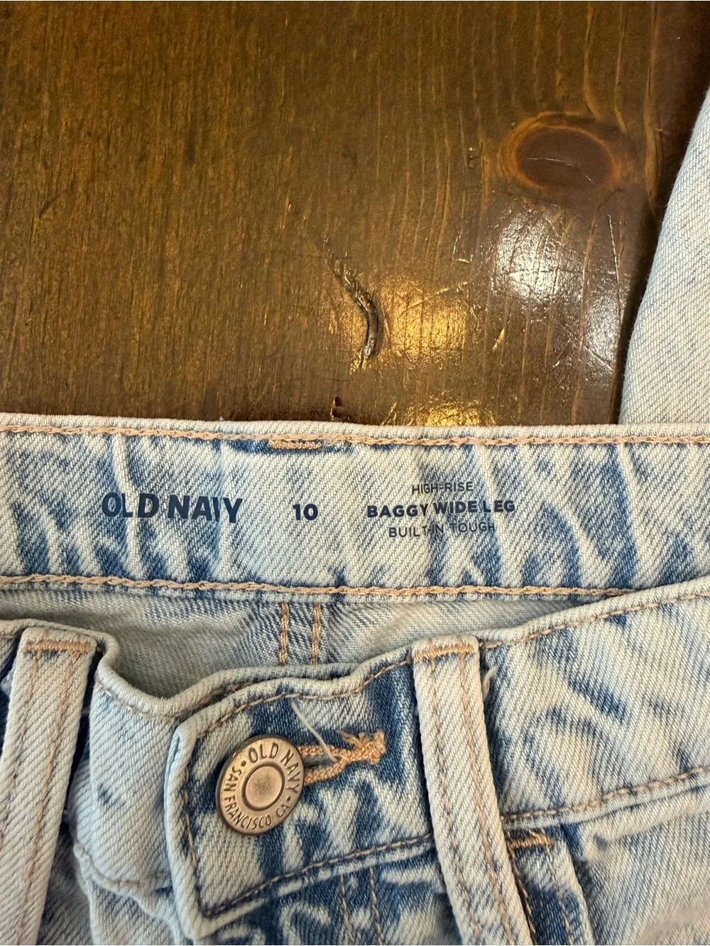 High Rise, Wide Leg Old Navy Jeans - Light Blue